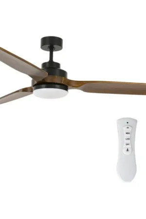 Lucci air 213054 - LED-plafondventilator SHOALHAVEN GX53/17W/230V zwart/paulownia + afstandsbediening Goedkoop