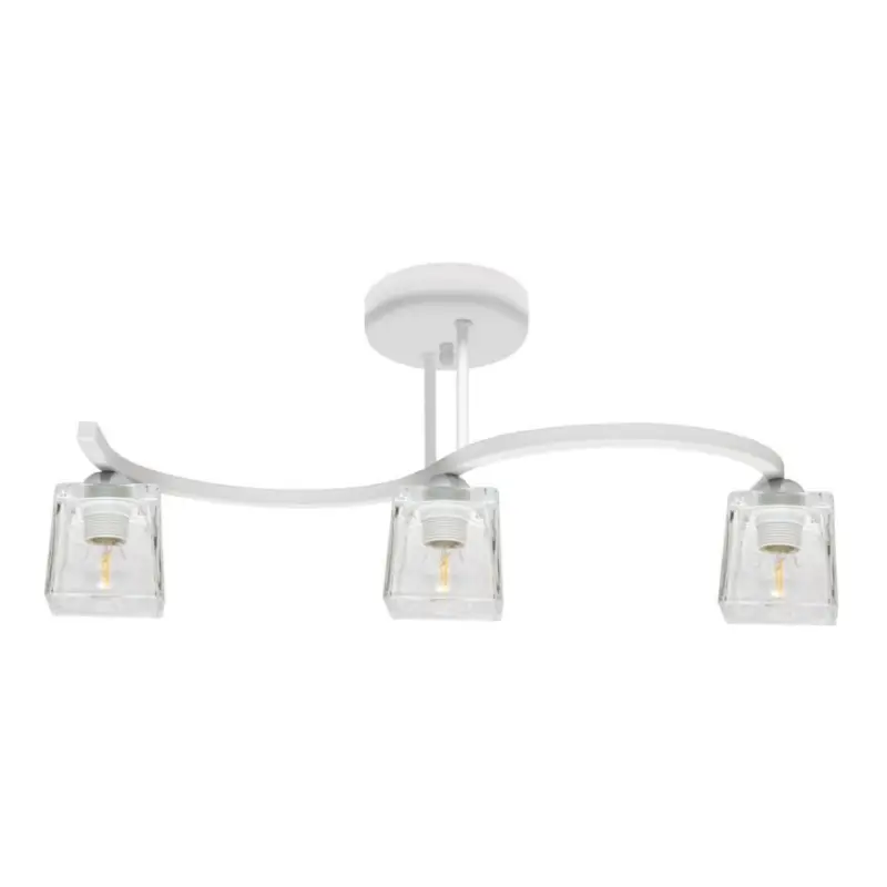 Nieuw Opbouw plafondlamp SANTOS 3xE27/15W/230V wit