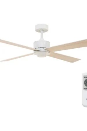 Alleen Vandaag Lucci air 213171 - LED-plafondventilator NEWPORT hout/wit/beige + afstandsbediening