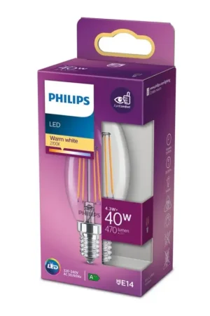 Speciale Aanbieding LED Lamp VINTAGE Philips B35 E14/4,3W/230V 2700K