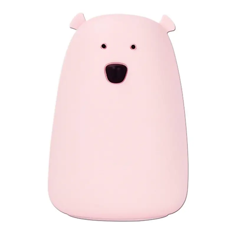 LED RGB Kinder Touchlamp BEAR LED/0,8W/5V roze + USB Voordeelprijs