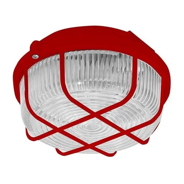 Plafondlamp voor buiten 1 × E27/100 W/230 VIP44 rood Hoge Kwaliteit