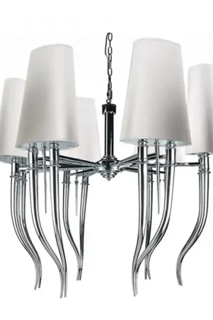 Azzardo AZ1389 - Hanglamp aan ketting DIABLO 12xE14/11W/230V wit Aanbieding
