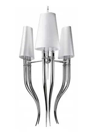 Uitverkoop Azzardo AZ1232 - Hanglamp aan ketting DIABLO 6xE14/11W/230V wit
