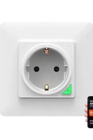 Slim stopcontact SMART 3680W/230V/16A Wi-Fi Tuya SCHUKO Lage Prijs