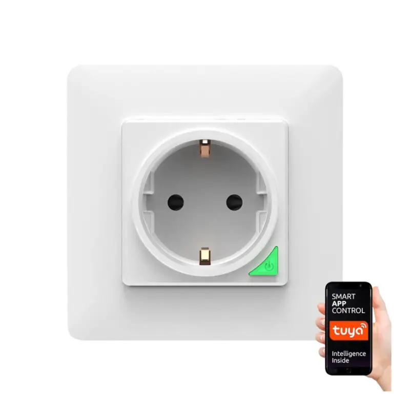 Slim stopcontact SMART 3680W/230V/16A Wi-Fi Tuya SCHUKO Lage Prijs
