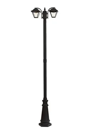 Superprijs Lamp voor Buiten 2xE27/60W/230V 232 cm IP44 zwart