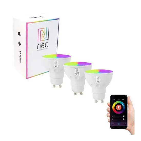 Immax NEO 07724C - SET 3x LED RGB+CCT Dimbare lamp GU10/4,8W/230V 2700K Wi-Fi Tuya Beperkt Aanbod