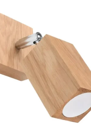 Gratis Retour Wand Spot KEKE 1xGU10/40W/230V eiken
