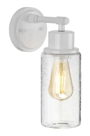 Elstead BATH-MORVAH1-W - Badkamer wandlamp MORVAH 1xE27/60W/230V IP44 wit Beperkt Aanbod