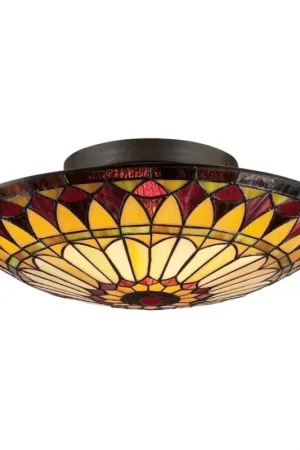 Aanbieding Elstead - Plafondlamp Tiffany WEST 2xE27/75W/230V