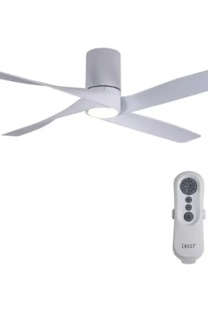 Lucci air 213350 - Dimbare LED Plafond Ventilator RIVIERA 1xGX53/12W/230V wit + afstandsbediening Laatste Versie