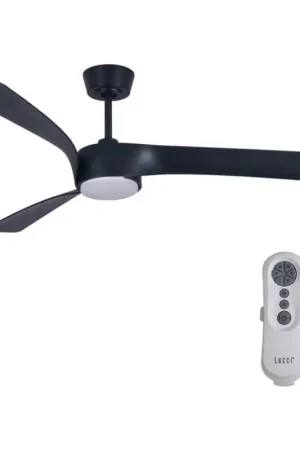 Lucci air 213358 - Dimbare LED Plafond Ventilator LINE 1xGX53/12W/230V zwart + afstandsbediening Betrouwbaar