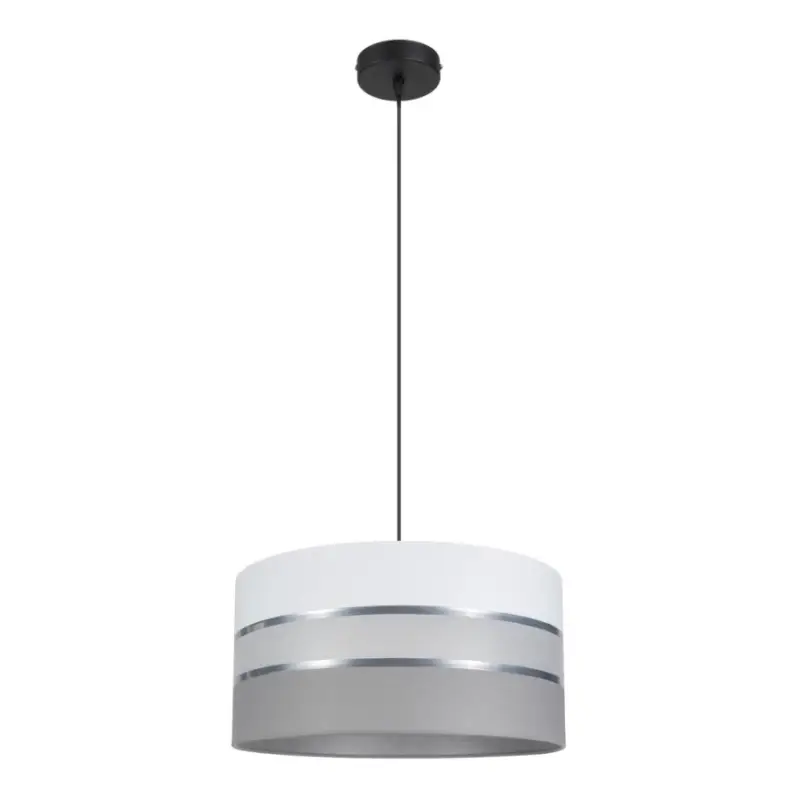 Koop Online Hanglamp aan een koord CORAL 1xE27/60W/230V d. 40 cm wit/grijs
