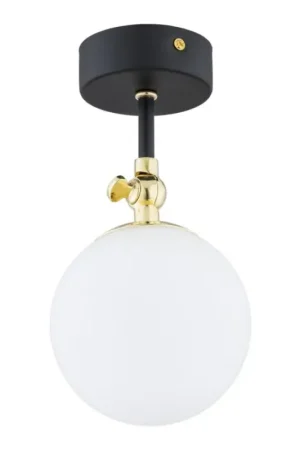 Argon 4003 - Badkamer opbouwplafondlamp LATINA 1xE14/7W/230V IP44 zwart/messing Uitverkoop
