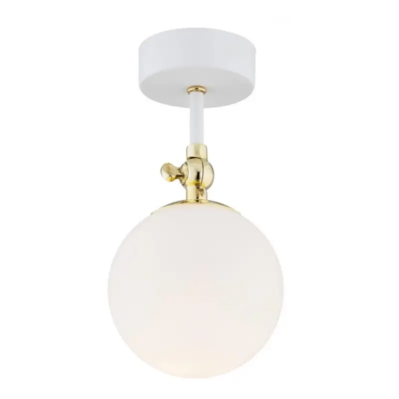 Betaalbaar Argon 4002 - Badkamer opbouwlamp LATINA 1xE14/7W/230V IP44 wit/goud