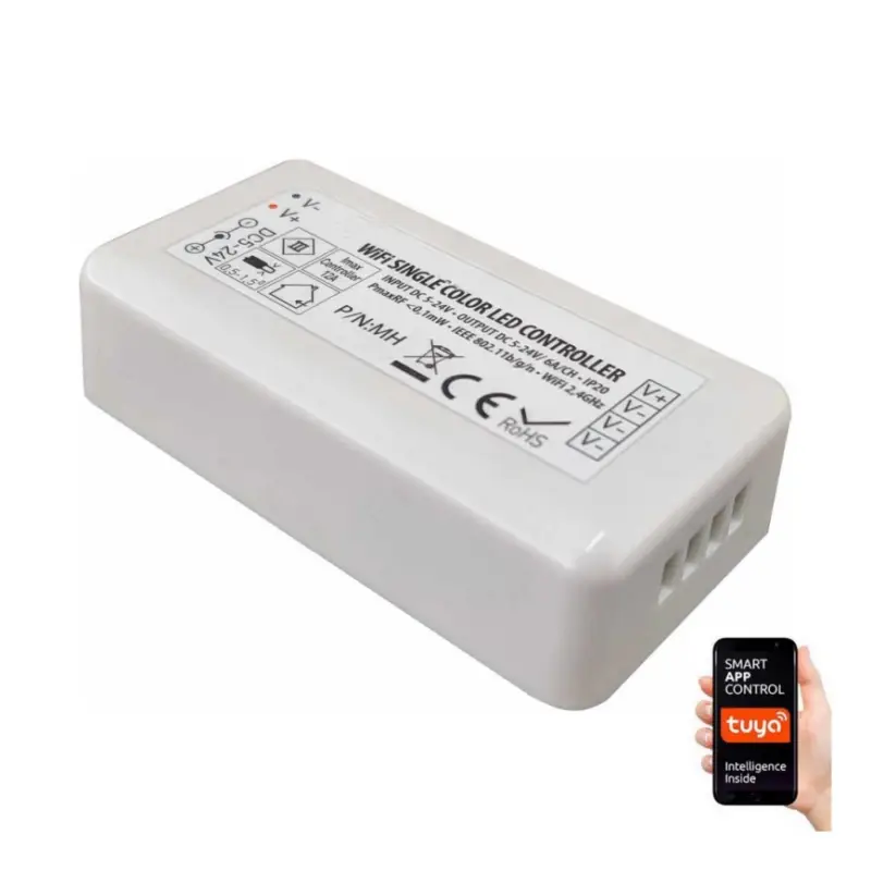 Must-Have Slimme afstandsbediening voor eendelige LED-strips 5-24V Wi-Fi Tuya
