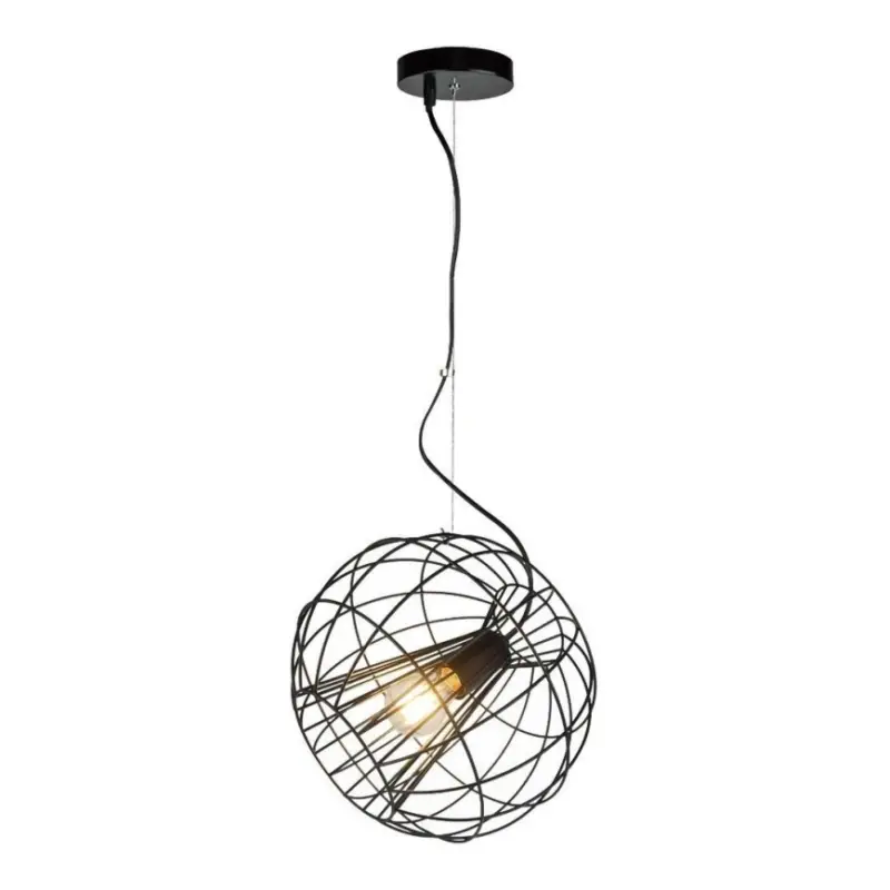Zuma Line - Hanglamp aan een koord 1xE27/60W/230V zwart Speciale Aanbieding