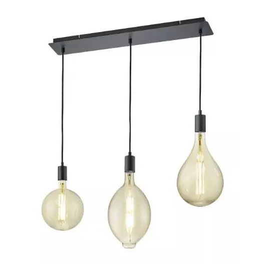 Direct Verzonden Trio - Dimbare LED Hanglamp aan een koord GINSTER 3xE27/8W/230V