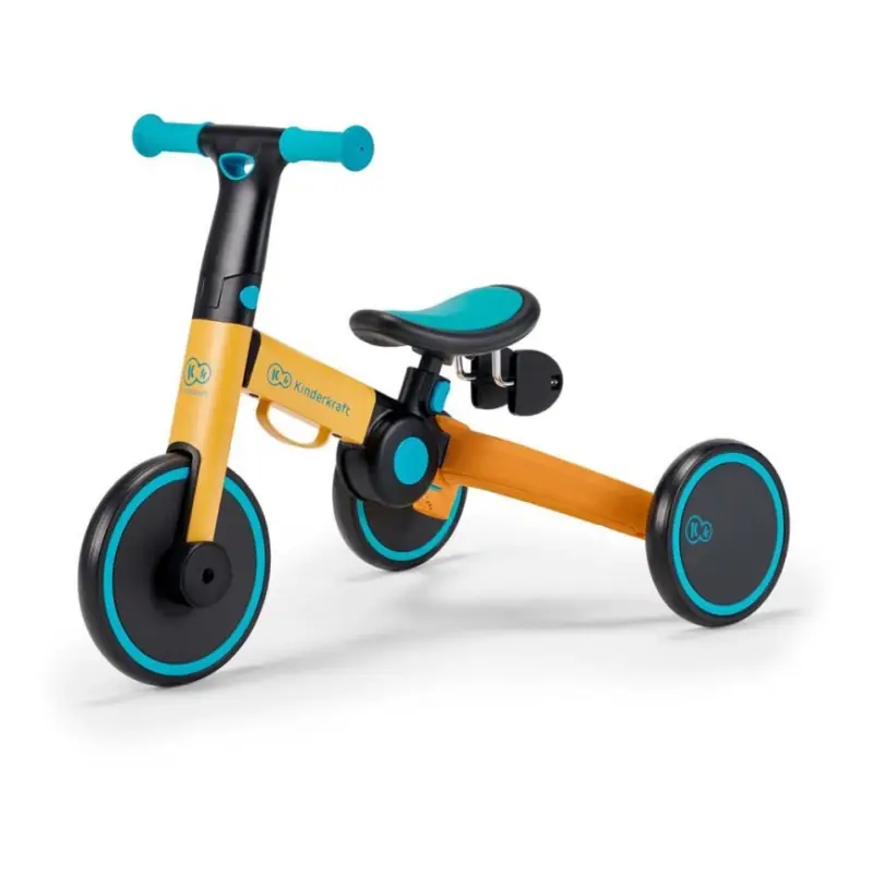 Betaalbaar KINDERKRAFT - Kinderloopfiets 3-in-1 4TRIKE geel/turquoise