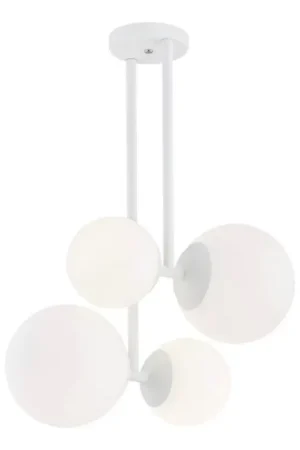 Actieprijs Argon 1644 - Hanglamp aan een paal ASPEN 4xE27/15W/230V wit