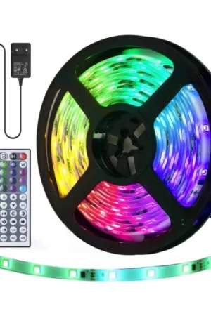 Hete Deal Aigostar - Dimbare LED RGB Strip voor Buiten 5m LED/24W/12/230V IP65