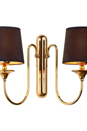 Aanbieding Jupiter 1953 - Wandlamp BATUMI 2xE27/40W/230V zwart/messing