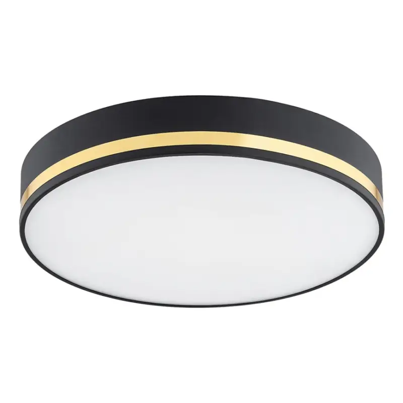 Argon 7041 - Plafondlamp AMORE 2xE27/15W/230V diameter 35 cm zwart/gouden Gratis Retour