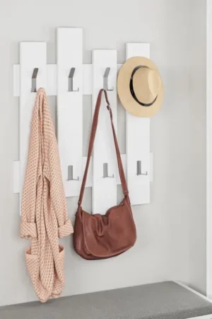 Uitverkoop Wandhanger WAVE 81x64 cm wit