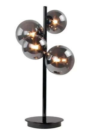 Weekendaanbieding Wofi 8014.04.24.9000 - LED Tafellamp VILLA 4xG9/3W/230V zwart