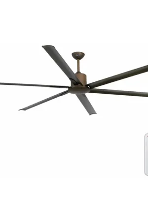 Beste Prijs FARO 33462A - Plafondventilator ANDROS XL bruin d. 213 cm + afstandsbediening