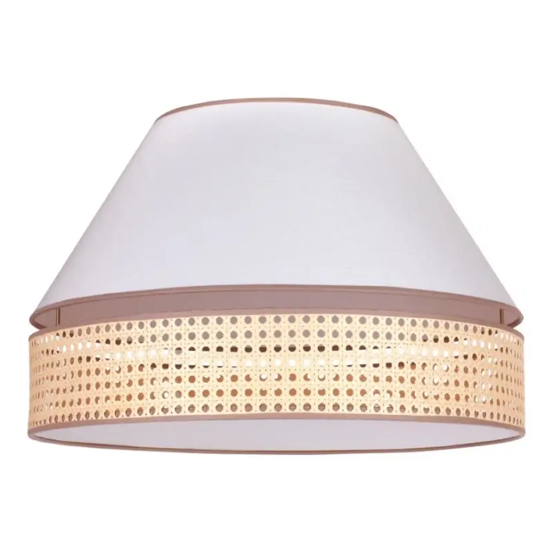 Aanbieding Duolla - Plafondlamp AVIGNON 1xE27/15W/230V diameter 50 cm wit/rotan
