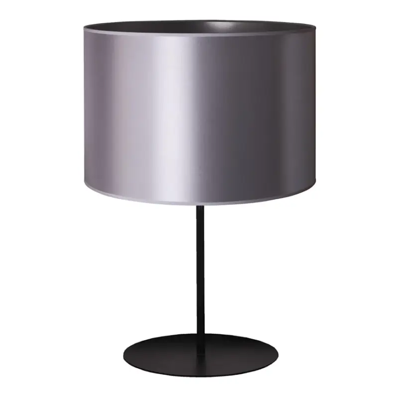 Aanbieding Duolla - Tafellamp CANNES 1xE14/15W/230V diameter 20 cm zilver/zwart