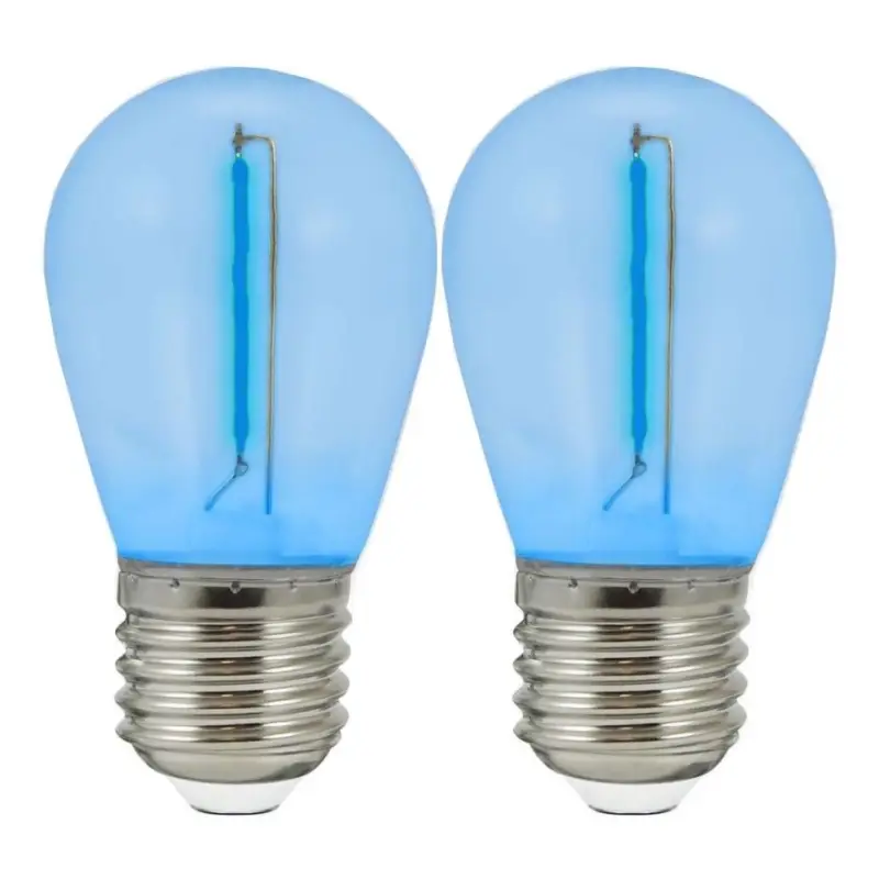 Fabrieksprijs SET 2x LED-lamp PARTY E27/0,3W/36V blauw