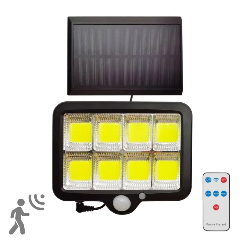 Solar LED Schijnwerper met Sensor INTEGRA LED/3W/3,7V 1200 mAh IP44 + afstandsbediening Seizoensaanbieding