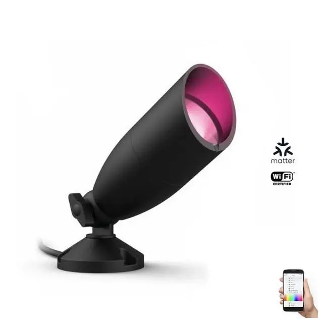 Shop Nu WiZ - LED RGBW Dimbare buitenspot SPOT LED/4W/12V 2700K-5000K IP65 Wi-Fi