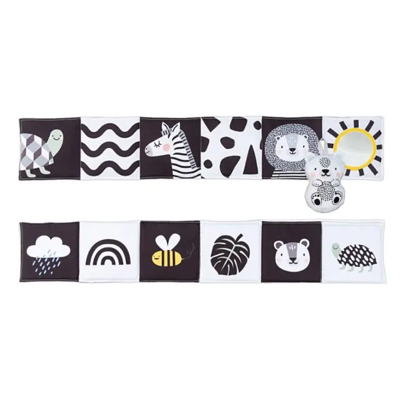 Op = Op Taf Toys - Kinder textielboek 3in1 savanne
