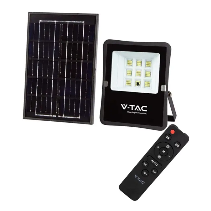 LED Buiten zonne-reflector LED/6W/3,2V 6400K IP65 4000 mAh + afstandsbediening Hoge Kwaliteit