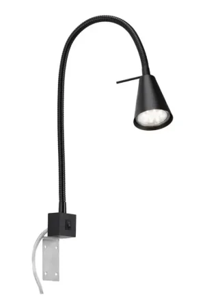 Briloner 2080-015 - LED flexibele wandlamp COMFORT LIGHT 1xGU10/5W/230V zwart Premium