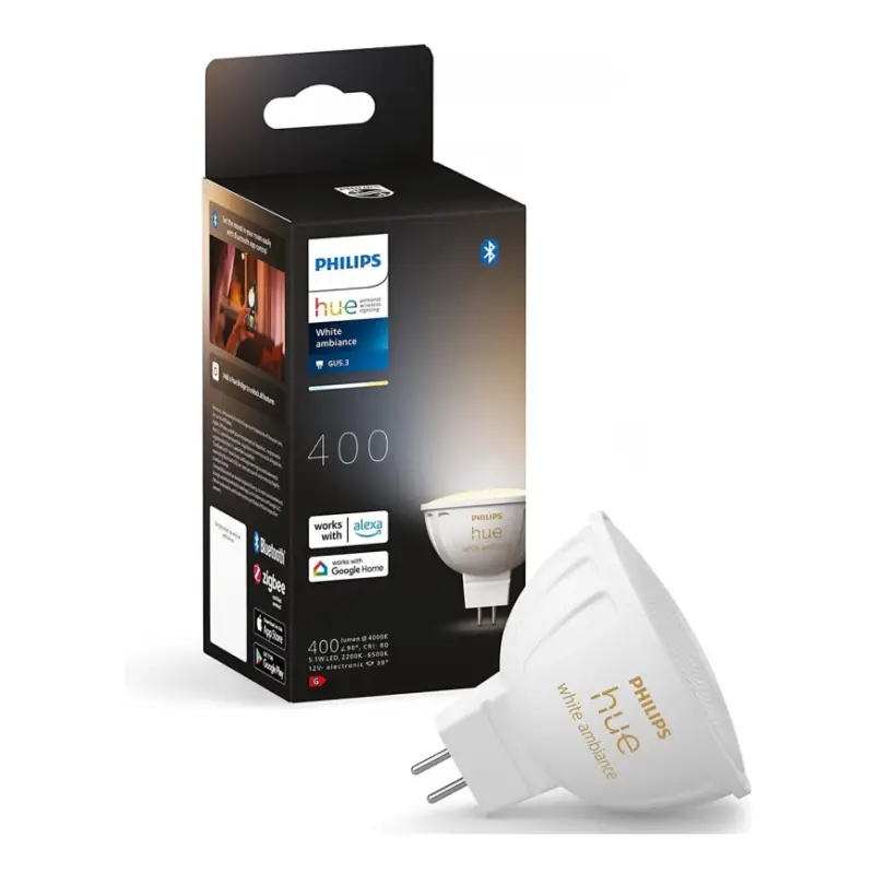 Goedkoop Dimbare LED Lamp Philips Hue White Ambiance GU5,3/MR16/5,1W/12V 2200-6500K
