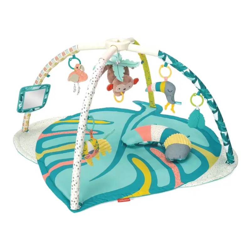 Laatste Versie Infantino - Kinderdeken om mee te spelen met een trapeze 4in1 Zoo