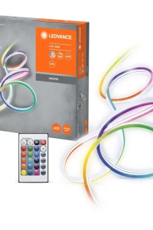 Weekendaanbieding Ledvance - LED RGBW dimbare strip NEON FLEX 2,1m LED/4W/5V + afstandsbediening