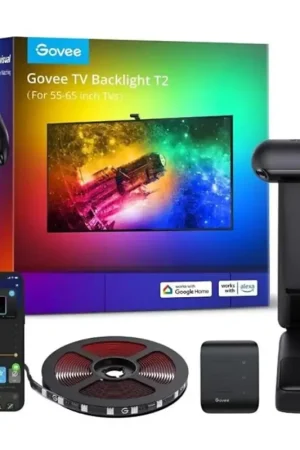 Gecertificeerd Govee - DreamView T2 DUAL TV 55-65" SMART LED achtergrondverlichting RGBIC Wi-Fi + afstandsbediening