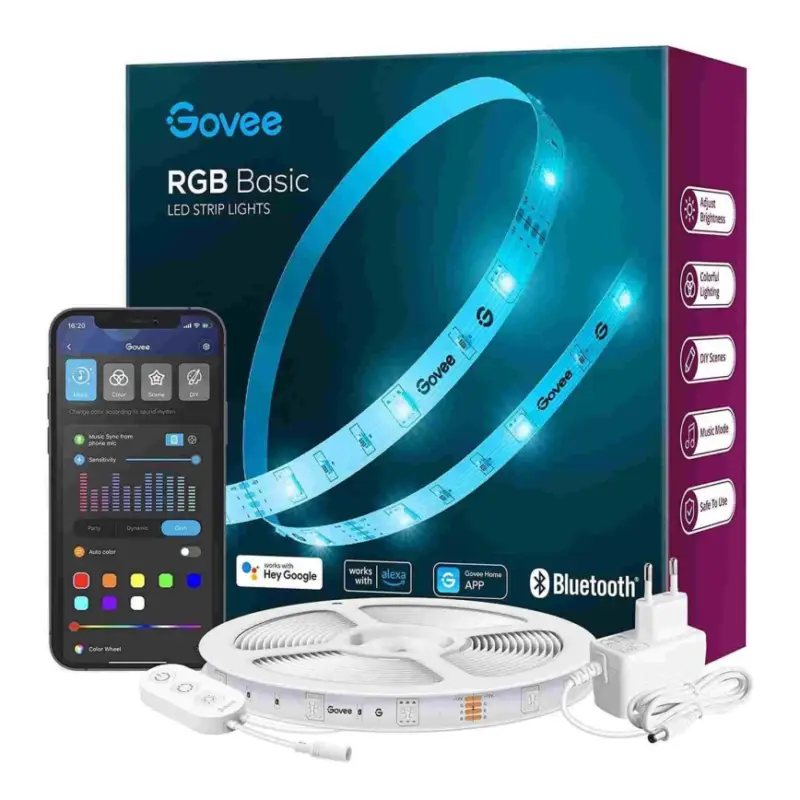Lage Kosten Govee - Wi-Fi RGB slimme LED-strip 5m