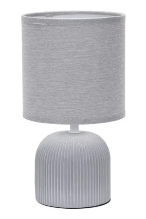 ONLI - Tafellamp SHELLY 1xE27/22W/230V grijs 28 cm Gereduceerde Prijs