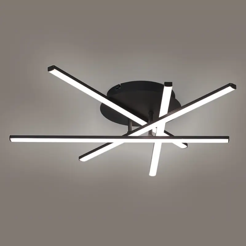 Brilagi - LED plafondlamp STRIPES LED/40W/230V 60x60 cm zwart Express Levering