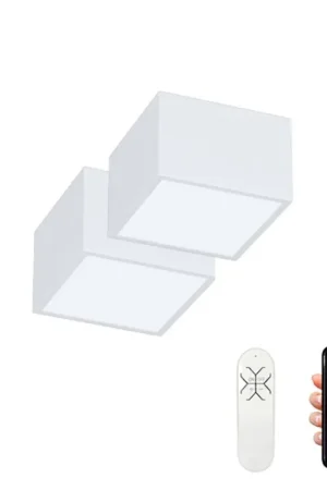 Aanbieding Immax Neo 07072L-15BD - Set 2x Dimbare LED plafondlamp CANTO 2xLED/12W/230V + afstandsbediening Tuya