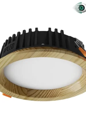 APLED - LED Hang plafondverlichting RONDO WOODLINE LED/6W/230V 4000K diameter 15 cm grenen massief hout Exclusieve Aanbieding