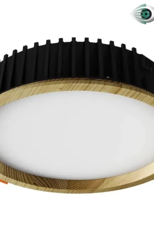 APLED - LED Hang plafondverlichting RONDO WOODLINE LED/18W/230V 4000K diameter 26 cm grenen massief hout Actieprijs