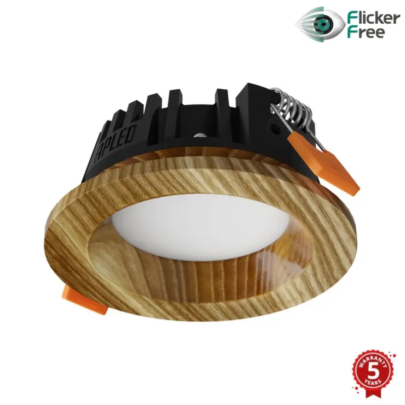 APLED - LED Hang plafondverlichting RONDO WOODLINE LED/3W/230V 4000K diameter 9 cm essehout massief hout Tijdelijk Beschikbaar
